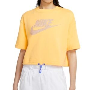 Nike Yellow Crop Top